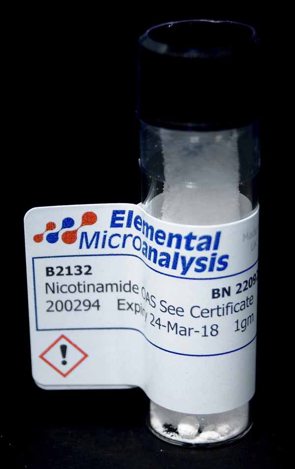 Nicotinamide OAS See Certificate368344 Expiry 07-feb-26 1gm